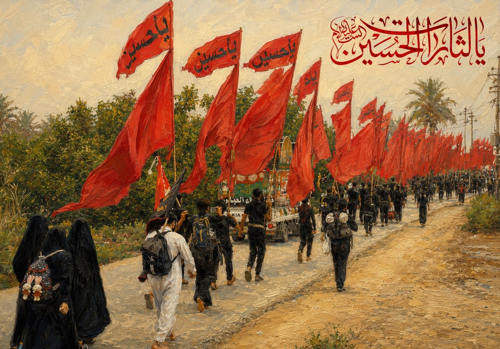 حب الحسین یجمعنا - فرا رسیدن اربعین حسینی تسلیت باد.